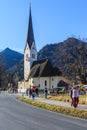 Schliersee, Germany, Bavaria 08.11.2015: Church St.Leonhardi in Schliersee in Leonhardifahrt Royalty Free Stock Photo