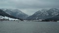 Schliersee im Winter Oberbayern. Schliersee an einem schonen Wintertag. Bavarian winter landscape. Der Schliersee im