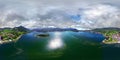 Germany Bavaria mountains , Schliersee lake In 360 VR