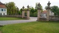 Schloss Fasanerie, near Fulda, front gate, Eichenzell, Germany