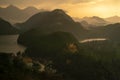 Schloss Hohenschwangau sunset