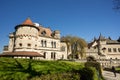 Schloss Lichtenstein Castle Germany Baden-Wuerttemberg Swabian This fairy-tale castle is famous landmark Royalty Free Stock Photo