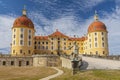 Schloss Moritzburg, a Baroque castle in Moritzburg, near Dresden, Saxony Germany Royalty Free Stock Photo