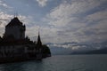 Schloss Oberhofen on the Lake Thun Thunersee in Bern Canton of Switzerland