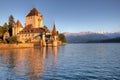 Schloss Oberhofen on Thun Lake, Switzerland Royalty Free Stock Photo