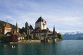 Schloss Oberhofen am Thunersee Royalty Free Stock Photo