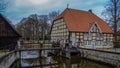 Historic building near Schloss Rheda - Rheda-WiedenbrÃÂ¼ck, Kreis GÃÂ¼tersloh, Nordrheinwestfalen, Deutschland/Germany Royalty Free Stock Photo