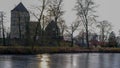 View from the river on Schloss Rheda - Rheda-WiedenbrÃÂ¼ck, Kreis GÃÂ¼tersloh, Nordrheinwestfalen, Deutschland/Germany