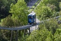 The Schlossbergbahn (English: Castle Hill Railway) is a funicular railway in Freiburg Royalty Free Stock Photo