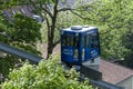 The Schlossbergbahn (English: Castle Hill Railway) is a funicular railway in Freiburg Royalty Free Stock Photo