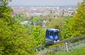 Schlossbergbahn - funicular railway in Freiburg im Breisgau Royalty Free Stock Photo
