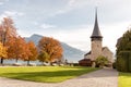 Schlosskirche Church in Spiez Royalty Free Stock Photo