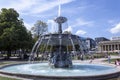 Schlossplatz Fountain in Stuttgart, Germany. Baden-Wuertemberg
