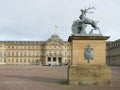 Schlossplatz with palace in Stuttgart, Germany