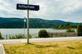 Schluchsee railway station nameplate, Black Forest, Germany