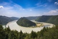 Schlogen Danube View - Schlogen, Austria Royalty Free Stock Photo