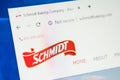 Schmidt baking Web Site. Selective focus.