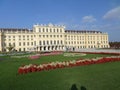 Schnbrunn Palace seen from garden, Vienna, Austria. Royalty Free Stock Photo