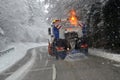 Snow removal winter service in the Salzkammergut