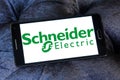 Schneider Electric energy company logo Royalty Free Stock Photo