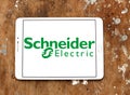 Schneider Electric energy company logo Royalty Free Stock Photo