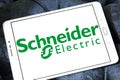 Schneider Electric energy company logo Royalty Free Stock Photo