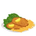 Schnitzel Royalty Free Stock Photo