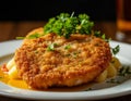 Schnitzel on a plate Royalty Free Stock Photo