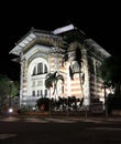 Schoelcher Library, Fort de France, Martinique at night