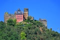 Schoenburg Castle above Oberwesel, Lower Middle Rhine Valley UNESCO World Heritage Site, Rhineland Palatinate, Germany Royalty Free Stock Photo