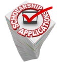 Scholarship Applications College Financial Support Paperwork Sta