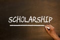 Scholarship Handwriting On Blackboard