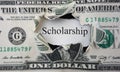 Scholarship note Royalty Free Stock Photo