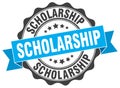 Scholarship stamp. seal Royalty Free Stock Photo