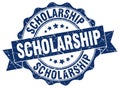 Scholarship stamp. sign. seal Royalty Free Stock Photo