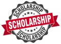 Scholarship stamp. sign. seal Royalty Free Stock Photo