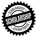 Scholarship stamp illustration