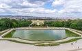 View on Schonbrunn Castle and ornamental lake