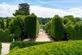 Promenade in Schonbrunn Palace gardens Royalty Free Stock Photo