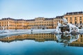 Schonbrunn Palace imperial summer residence in Vienna Royalty Free Stock Photo