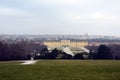 Schonbrunn palace in Vienna city in Austria in winter Royalty Free Stock Photo