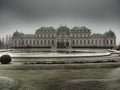 Schonbrunn Palace Vienna - Habsburgs favorite place to relax,the winter season - snowy