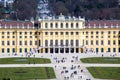 Schonbrunn Palace view from Gloriette, Vienna Royalty Free Stock Photo