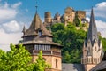 Schonburg Castle at Rhine Valley near Oberwesel, Germany.