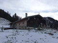 Schonfeld hut at Aiplspitze mountain tour in Bavaria, Germany