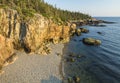 Schoodic Peninsula Rocky Cliffs Royalty Free Stock Photo