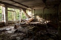 School Abandoned building in Pripyat Chernobyl Exclusion zone