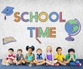 School Academic Learning Kids Graphic Concept Royalty Free Stock Photo
