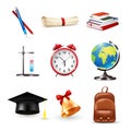 School Accessories Set Royalty Free Stock Photo