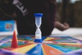 Children playing the board game `Articulate`.